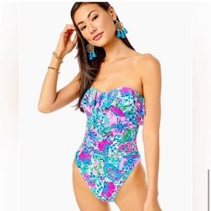 Lilly Pulitzer rubyann one piece Mandela baby paradise petals